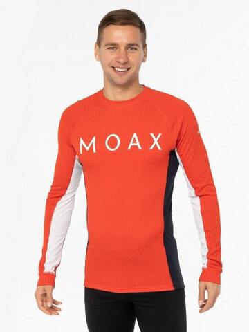 Мужская термофутболка с длинным рукавом Moax Race LS ярко-красная