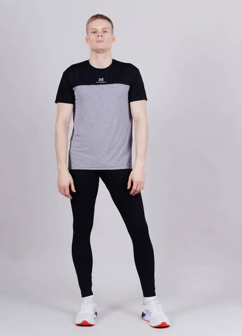 Мужская футболка для бега Nordski Pro Energy grey-black