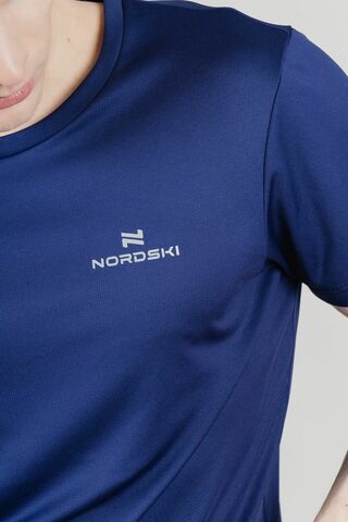 Мужская беговая футболка Nordski Run темно-синяя