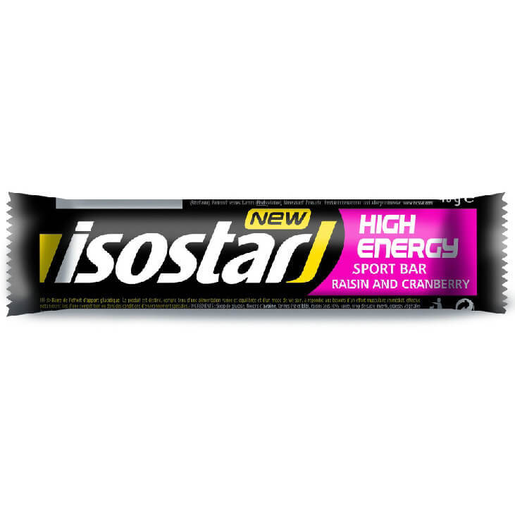 Isostar High Energy энергетический батончик клюква