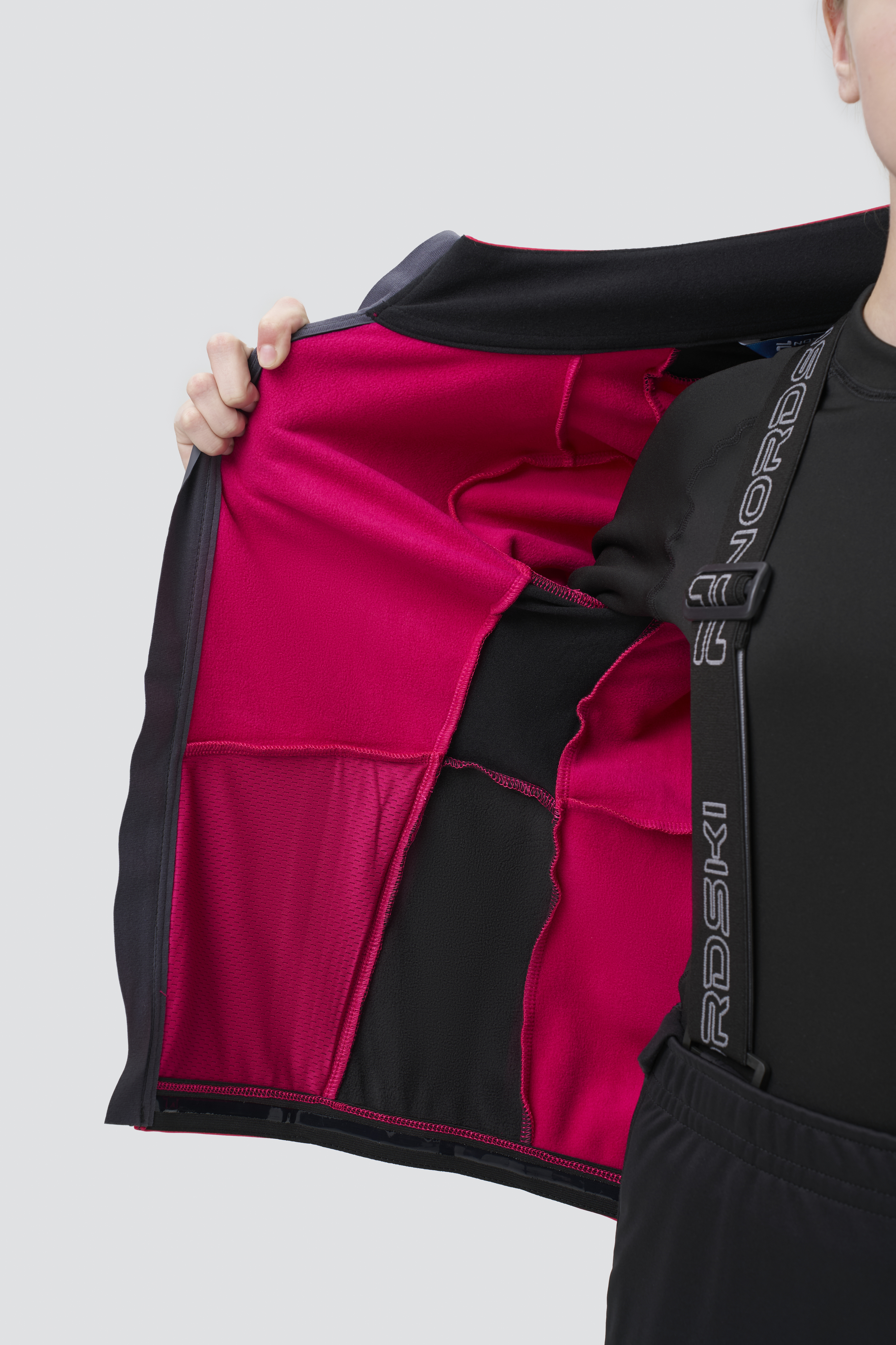 Детский тренировочный лыжный костюм Nordski Jr. Advance pink-black - 6