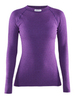 Термобелье рубашка Craft Warm Wool женская фиолетовая - 1
