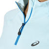 Рубашка для бега женская Asics LS 1/2 Zip Jersey голубая - 4