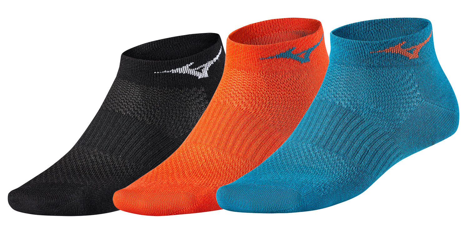 Mizuno Training Mid 3P комплект носков черные-синие-оранжевые