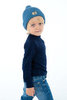 Janus Prince or Princess Wool термобелье детское из шерсти мериносов рубашка темно-синяя - 3