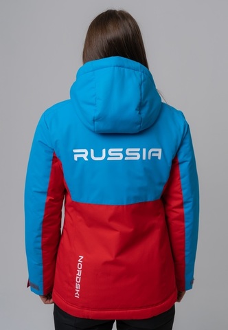 Nordski Montana утепленный лыжный костюм женский blue-red