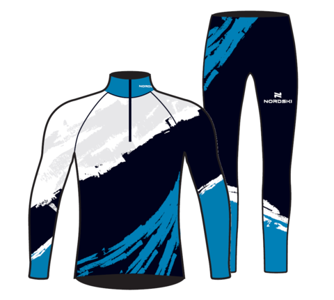 Nordski Premium лыжный гоночный комбинезон deep blue-white