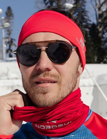 Повязка Nordski Warm красная OFSA