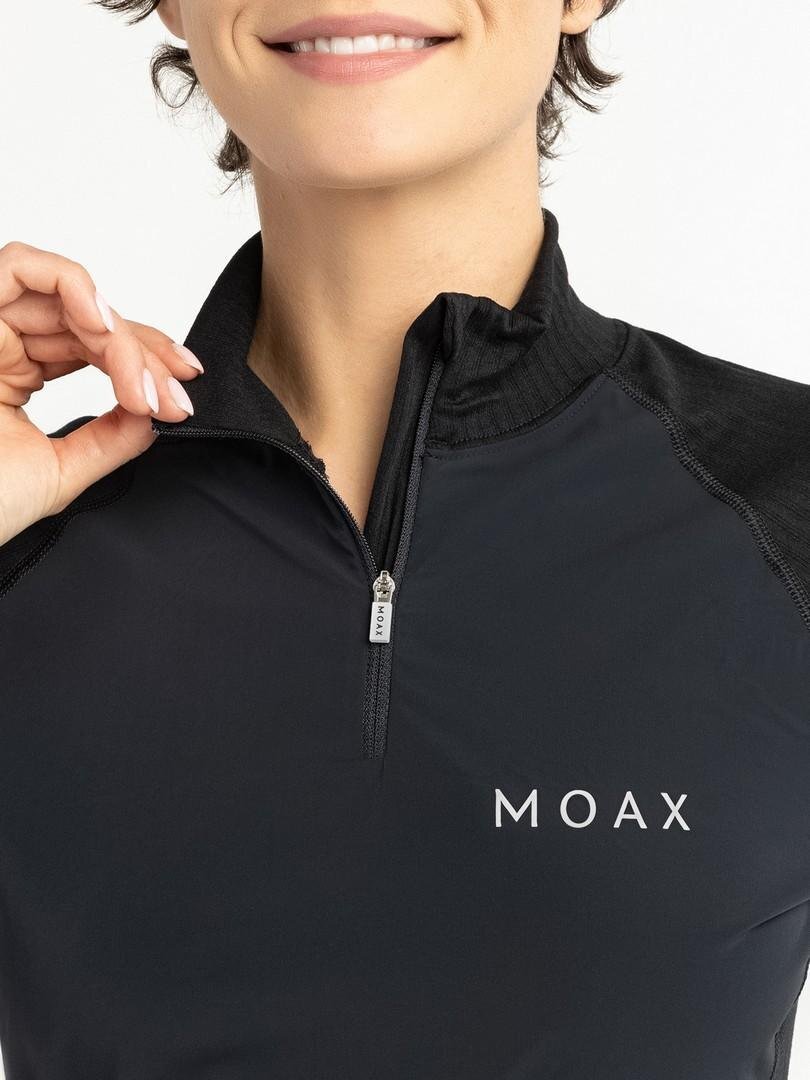 Женский комплект термобелья с ветрозащитой Moax Race Wind черный - 8