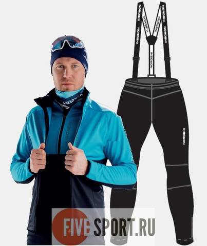 Nordski Premium разминочный лыжный костюм мужской breeze-black