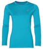 Рубашка для бега женская Asics Long Sleeve Winter Top голубая - 1