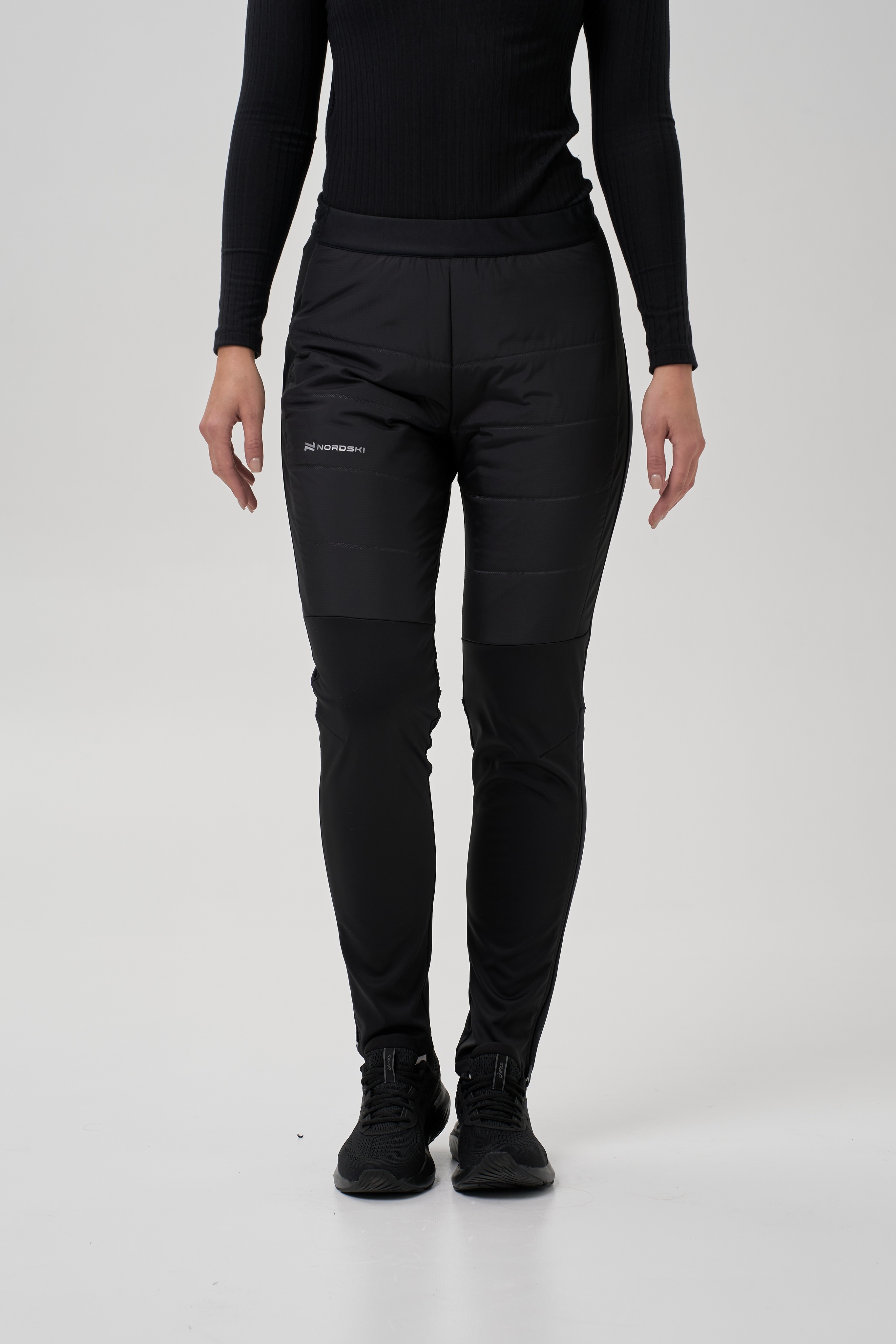 Женский костюм для лыж и бега зимой Nordski Hybrid Pro 2.0 pearl blue-ice mint - 13