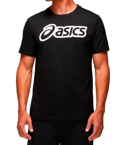 Asics Logo Graphic Tee футболка для бега мужская черная