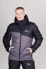 Мужская зимняя лыжная куртка Nordski Active черный-серый - 1