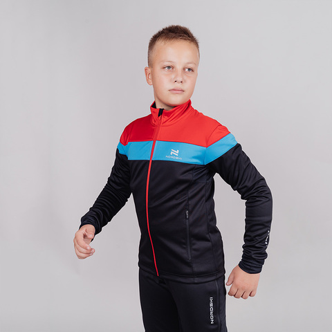 Детская лыжная куртка Nordski Jr Drive black-red
