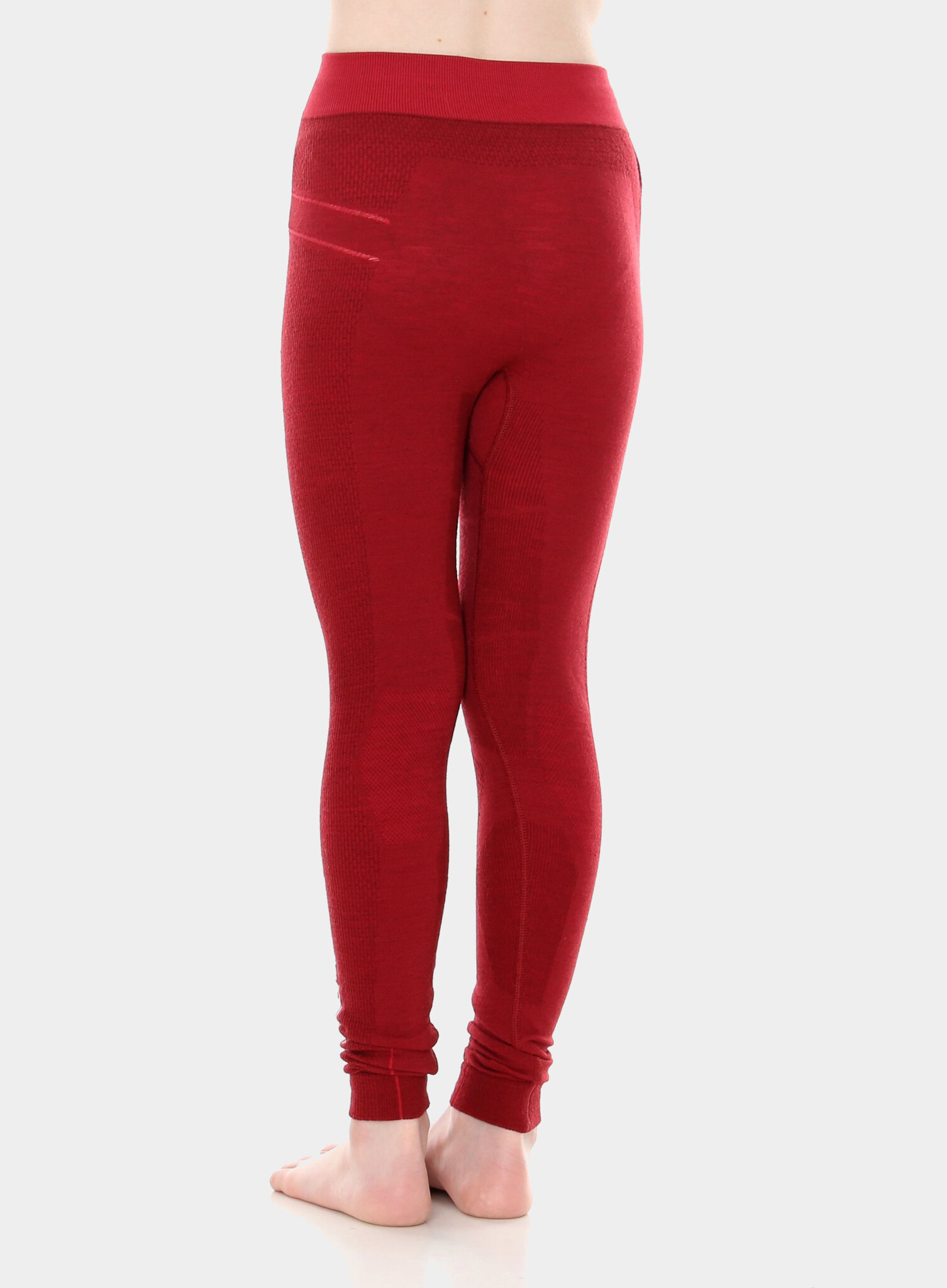 Brubeck Active Wool детское термобелье кальсоны бордо - 3