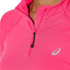Рубашка для бега женская Asics LS 1/2 Zip Jersey розовая - 4