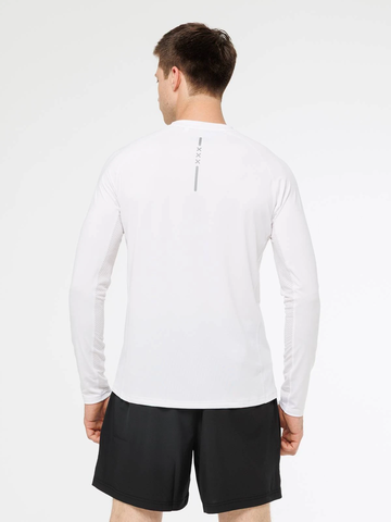 Мужской лонгслив для тренировок Moax Run Lite белый