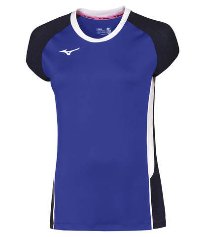Mizuno Premium High Kyu Tee футболка для волейбола женская синяя
