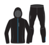 Nordski Run Premium костюм для бега мужской Black-Blue - 10