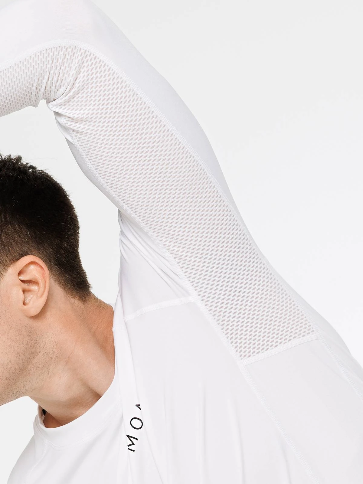 Мужской лонгслив для тренировок Moax Run Lite белый - 5