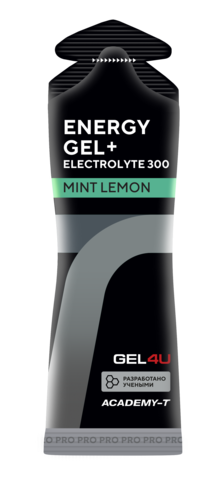 Энергетический гель с электролитами GEL4U Energy GEL 60 г лимон-мята