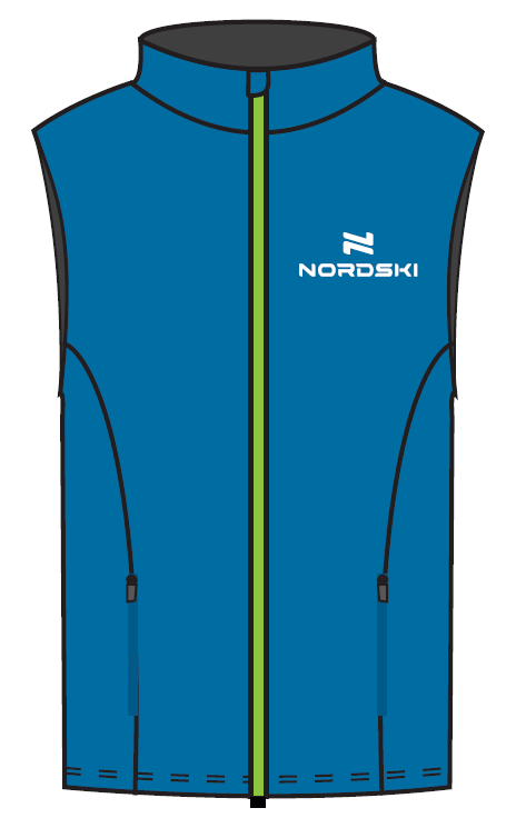 Nordski Motion утепленный жилет мужской Blue - 5