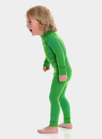 Brubeck Thermo детский комплект термобелья зеленый