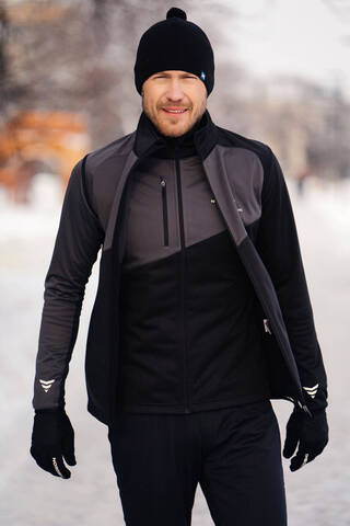 Лыжный жилет мужской Nordski Premium black-graphite