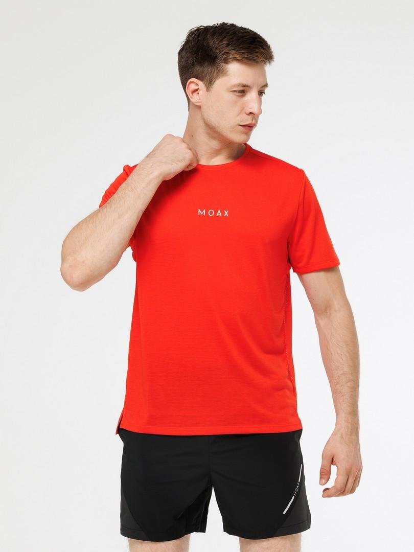 Мужская спортивная футболка Moax Motion Mesh ярко-красная - 2
