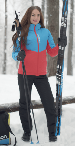 Nordski Montana Premium зимний лыжный костюм женский Rus blue