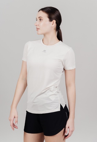 Женская спортивная футболка Nordski Motion beige