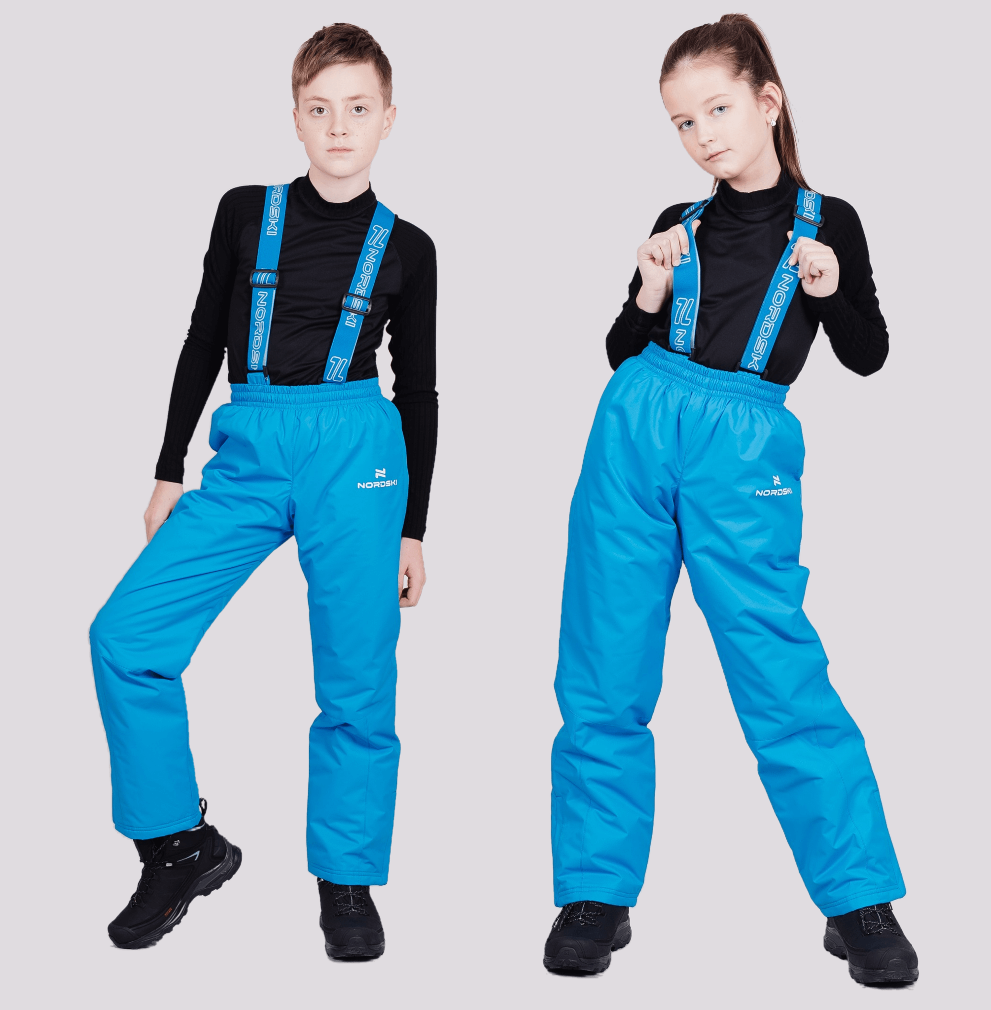 Nordski Junior теплые лыжные брюки детские blue