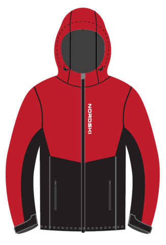 Nordski Montana утепленная куртка женская красная-черная