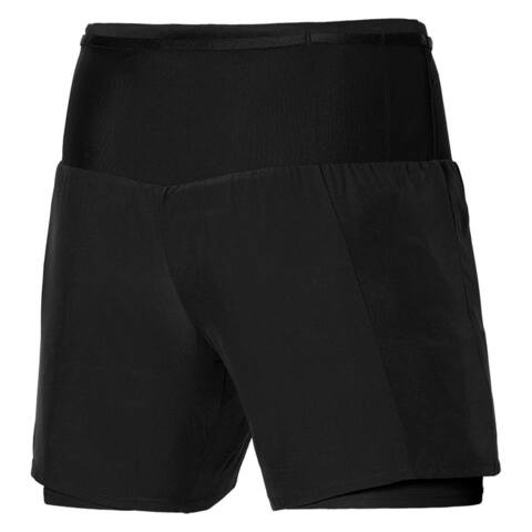 Mizuno Multi Pocket 7.5 2 In 1 Short шорты для бега мужские черные