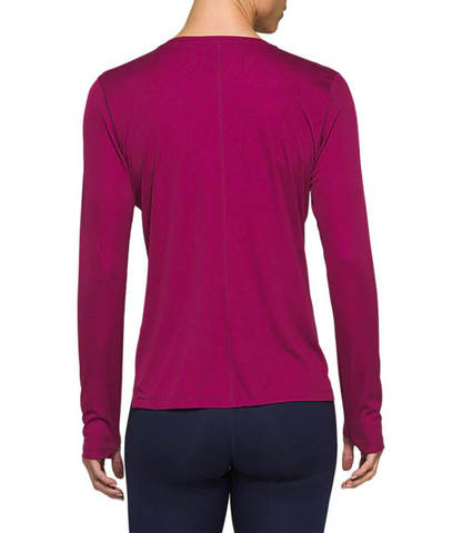 Asics Silver Ls Top рубашка для бега женская фиолетовая