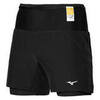 Mizuno Multi Pocket 7.5 2 In 1 Short шорты для бега мужские черные - 1