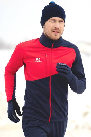 Мужская лыжная куртка Nordski Premium blueberry-red