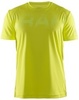 Craft Prime Run Logo мужская беговая футболка желтая - 4