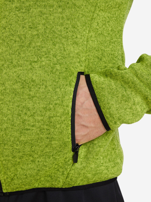 Мужская флисовая толстовка Fischer Fleece Logo зеленая - 5