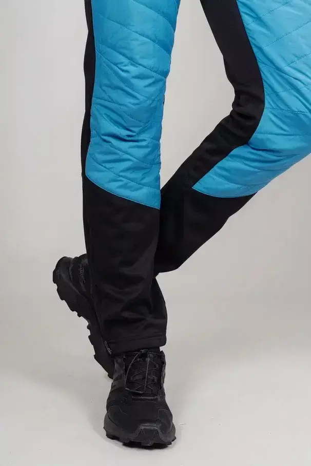 Мужские тренировочные лыжные брюки Nordski Hybrid Warm light blue-black - 6