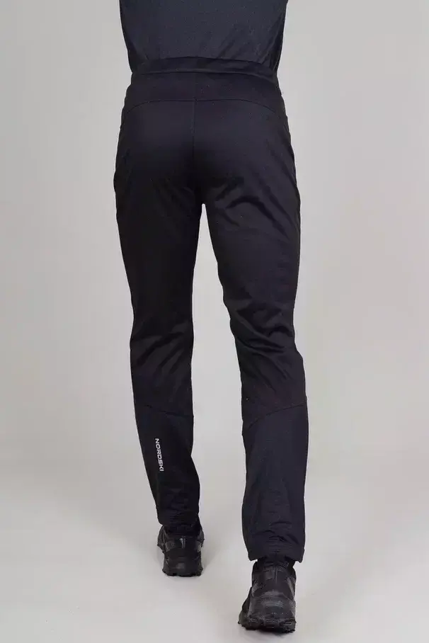 Мужские тренировочные лыжные брюки Nordski Hybrid Warm light blue-black - 3