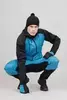 Мужские тренировочные лыжные брюки Nordski Hybrid Warm light blue-black - 12