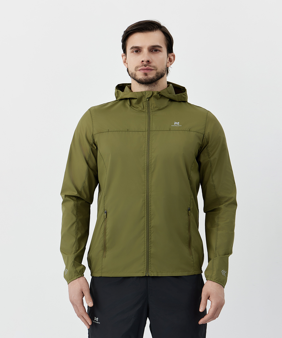 Мужская беговая ветровка Nordski Rain olive