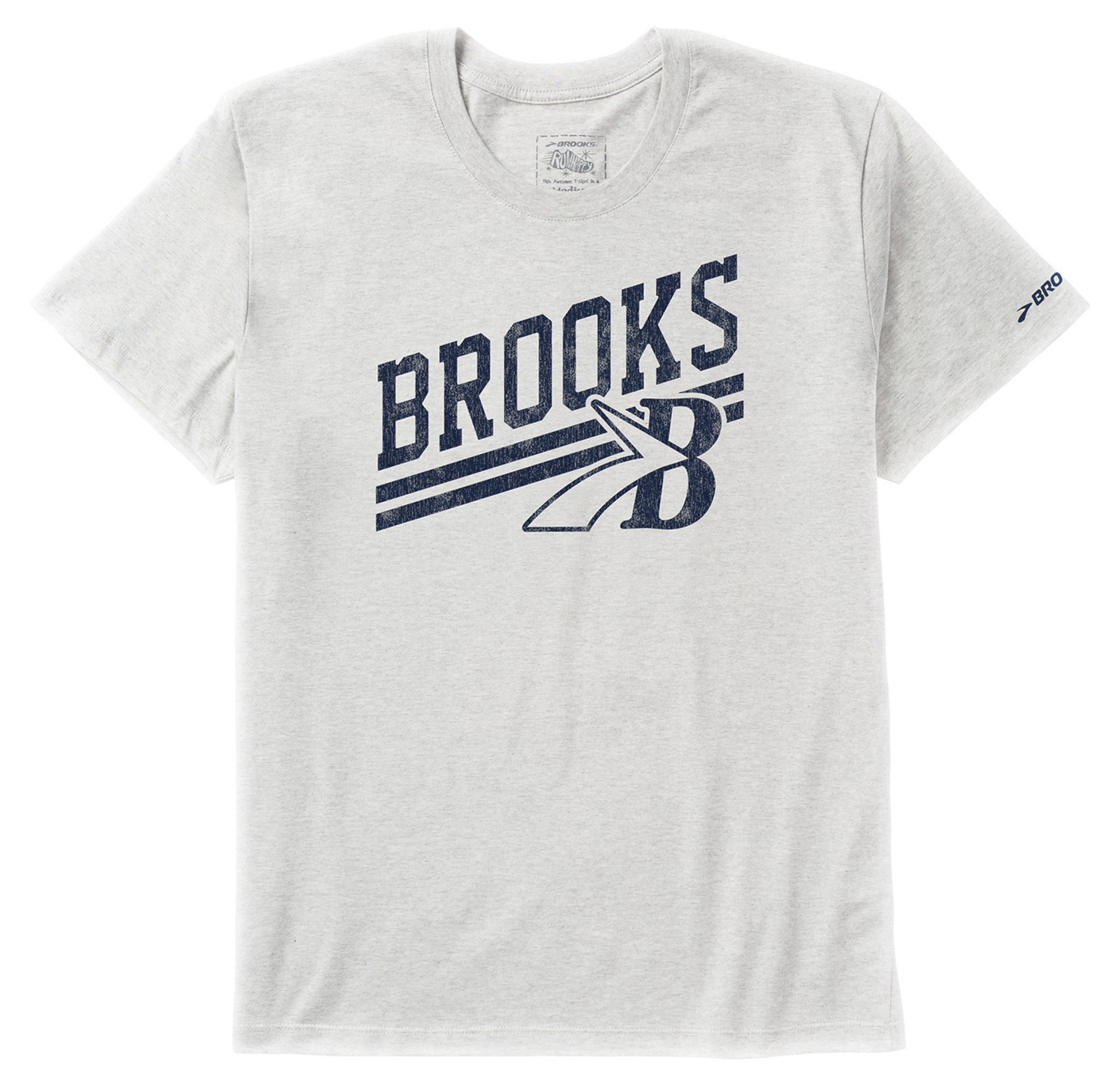 Футболка мужская Brooks Heritage Ss серая