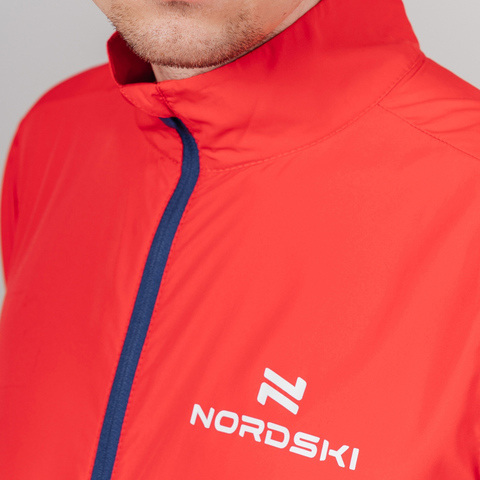 Nordski Motion куртка ветровка мужская Red/Dark blue