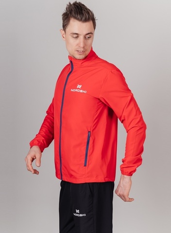 Мужская куртка для бега Nordski Motion red-dark blue