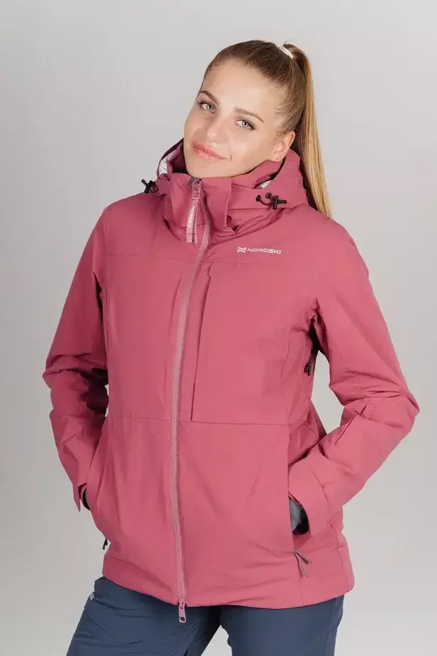 Женская горнолыжная куртка Nordski Prime deco rose - 1