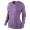 Футболка Nike Miler LS Top (W) /Рубашка беговая фиолетовая - 1