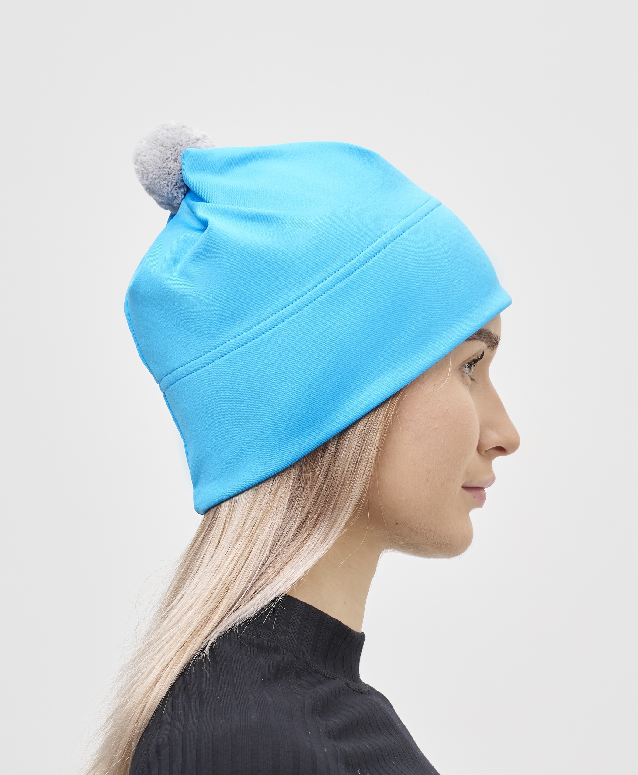 Тренировочная шапка с помпоном Nordski Train ocean - 4